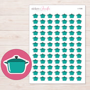 I-11380 planner sticker sheet with enlarged sticker detail