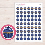 I-11382 planner sticker sheet with enlarged sticker detail