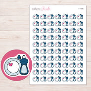 I-11390 planner sticker sheet with enlarged sticker detail