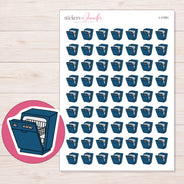I-11391 planner sticker sheet with enlarged sticker detail