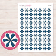 I-11395 planner sticker sheet with enlarged sticker detail