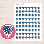 I-11396 planner sticker sheet with enlarged sticker detail