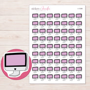 I-11399 planner sticker sheet with enlarged sticker detail