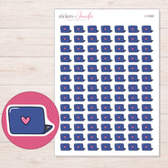 I-11403 planner sticker sheet with enlarged sticker detail
