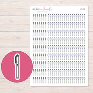 I-11405 planner sticker sheet with enlarged sticker detail
