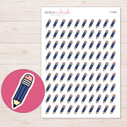 I-11406 planner sticker sheet with enlarged sticker detail