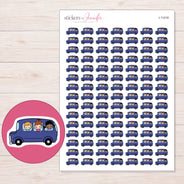 I-11418 planner sticker sheet with enlarged sticker detail