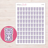 I-11427 planner sticker sheet with enlarged sticker detail