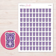 I-11428 planner sticker sheet with enlarged sticker detail
