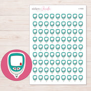 I-11433 planner sticker sheet with enlarged sticker detail