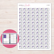 I-11439 planner sticker sheet with enlarged sticker detail