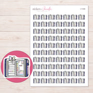I-11446 planner sticker sheet with enlarged sticker detail