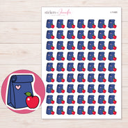 I-11465 planner sticker sheet with enlarged sticker detail