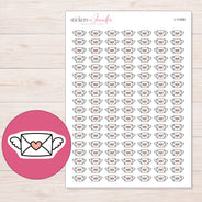 I-11468 planner sticker sheet with enlarged sticker detail