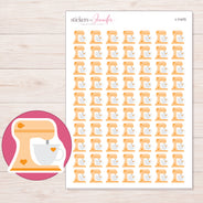 I-11475 planner sticker sheet with enlarged sticker detail