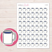 I-11478 planner sticker sheet with enlarged sticker detail