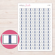 I-11481 planner sticker sheet with enlarged sticker detail