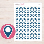 I-11496 planner sticker sheet with enlarged sticker detail