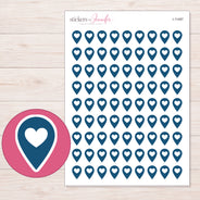 I-11497 planner sticker sheet with enlarged sticker detail