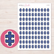I-11511 planner sticker sheet with enlarged sticker detail