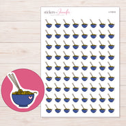 I-11513 planner sticker sheet with enlarged sticker detail