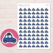 I-11518 planner sticker sheet with enlarged sticker detail
