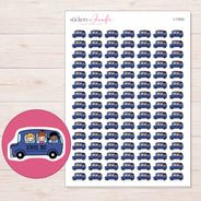 I-11522 planner sticker sheet with enlarged sticker detail