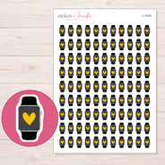 I-11529 planner sticker sheet with enlarged sticker detail