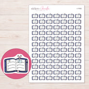 I-11552 planner sticker sheet with enlarged sticker detail