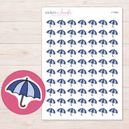 I-11562 planner sticker sheet with enlarged sticker detail