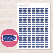 I-11571 planner sticker sheet with enlarged sticker detail