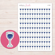 I-11583 planner sticker sheet with enlarged sticker detail