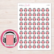 I-11599 planner sticker sheet with enlarged sticker detail