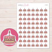 I-11614 planner sticker sheet with enlarged sticker detail