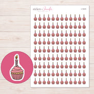 I-11615 planner sticker sheet with enlarged sticker detail