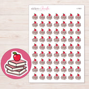 I-11621 planner sticker sheet with enlarged sticker detail