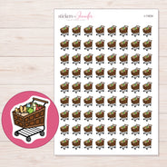 I-11634 planner sticker sheet with enlarged sticker detail