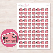 I-11649 planner sticker sheet with enlarged sticker detail
