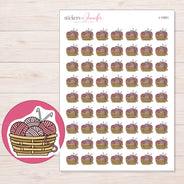 I-11651 planner sticker sheet with enlarged sticker detail
