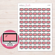 I-11661 planner sticker sheet with enlarged sticker detail