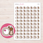 I-11664 planner sticker sheet with enlarged sticker detail