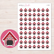 I-11668 planner sticker sheet with enlarged sticker detail