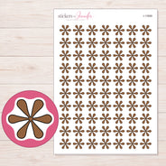 I-11669 planner sticker sheet with enlarged sticker detail