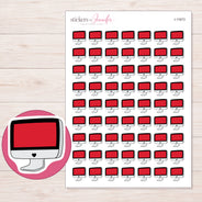 I-11673 planner sticker sheet with enlarged sticker detail