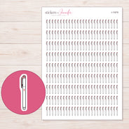 I-11679 planner sticker sheet with enlarged sticker detail