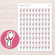 I-11681 planner sticker sheet with enlarged sticker detail