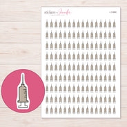 I-11682 planner sticker sheet with enlarged sticker detail
