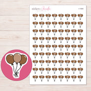 I-11684 planner sticker sheet with enlarged sticker detail