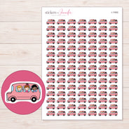 I-11692 planner sticker sheet with enlarged sticker detail