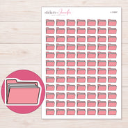 I-11697 planner sticker sheet with enlarged sticker detail